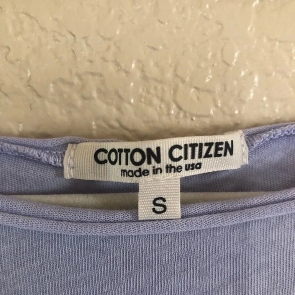 Cotton Citizen Knit Tee Top S Purple - Picture 12 of 16